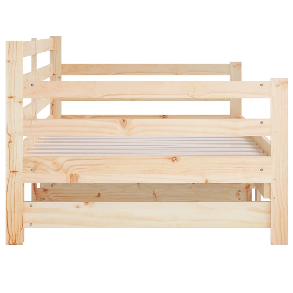 vidaXL Pull-out Day Bed without Mattress 2x(80x200)cm
