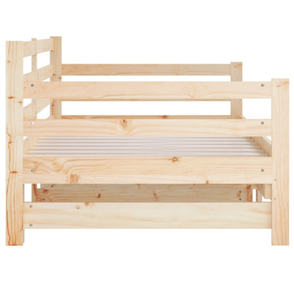 vidaXL Pull-out Day Bed without Mattress 2x(80x200)cm