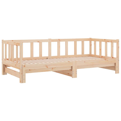 vidaXL Pull-out Day Bed without Mattress 2x(80x200)cm