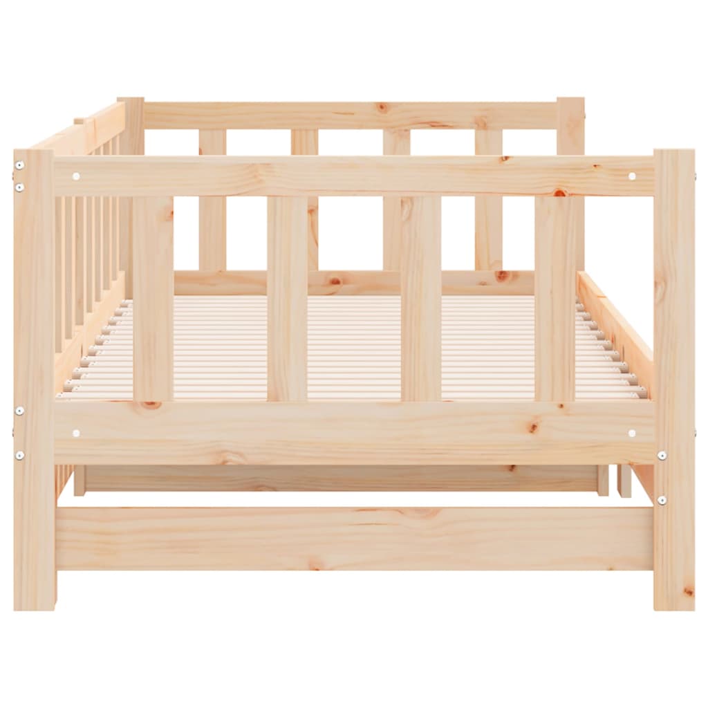 vidaXL Pull-out Day Bed without Mattress 2x(80x200)cm