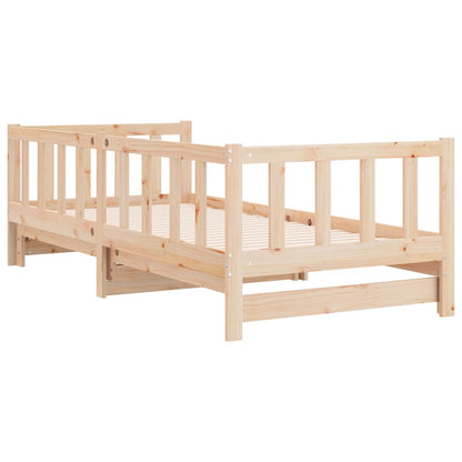 vidaXL Pull-out Day Bed without Mattress 2x(80x200)cm