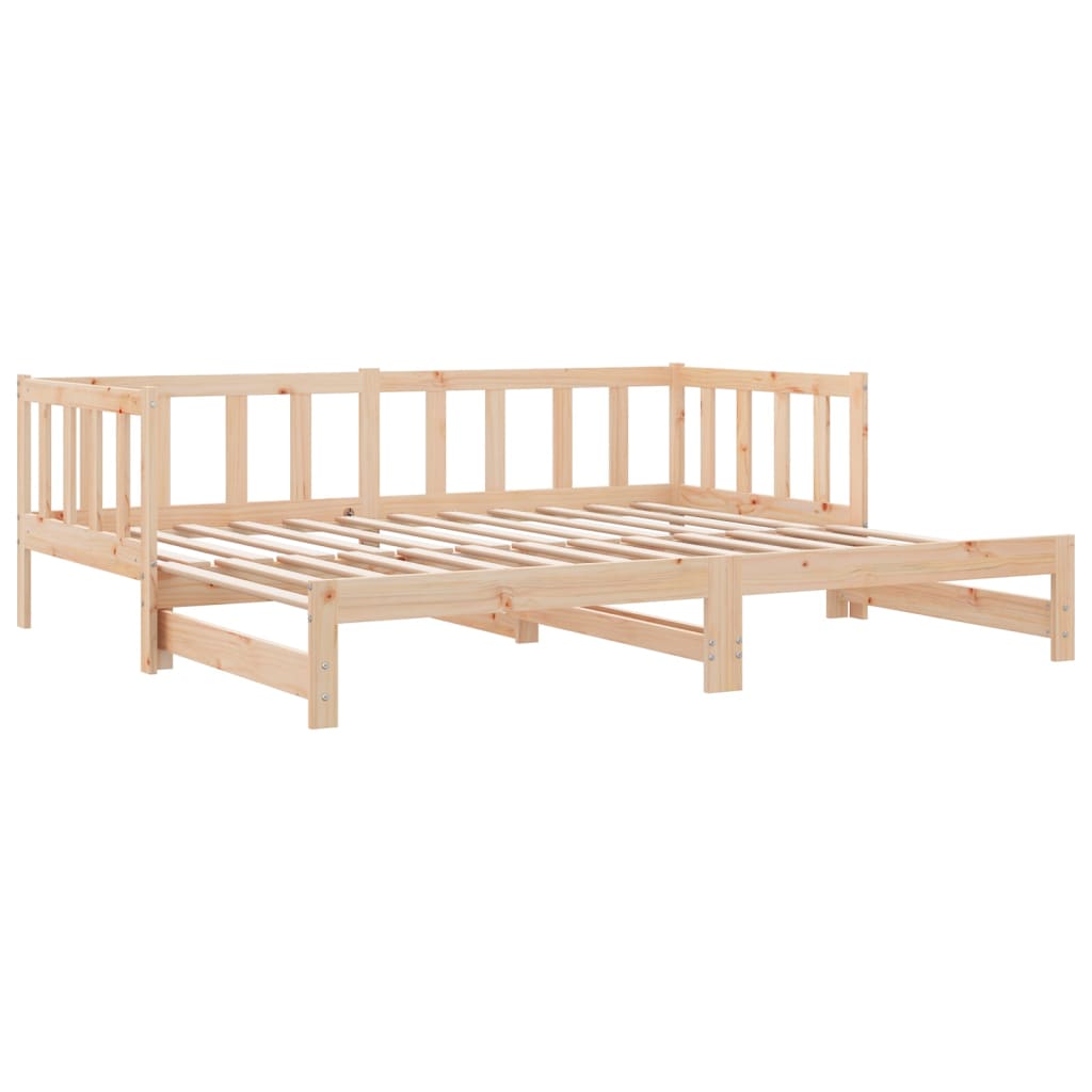 vidaXL Pull-out Day Bed without Mattress 2x(80x200)cm