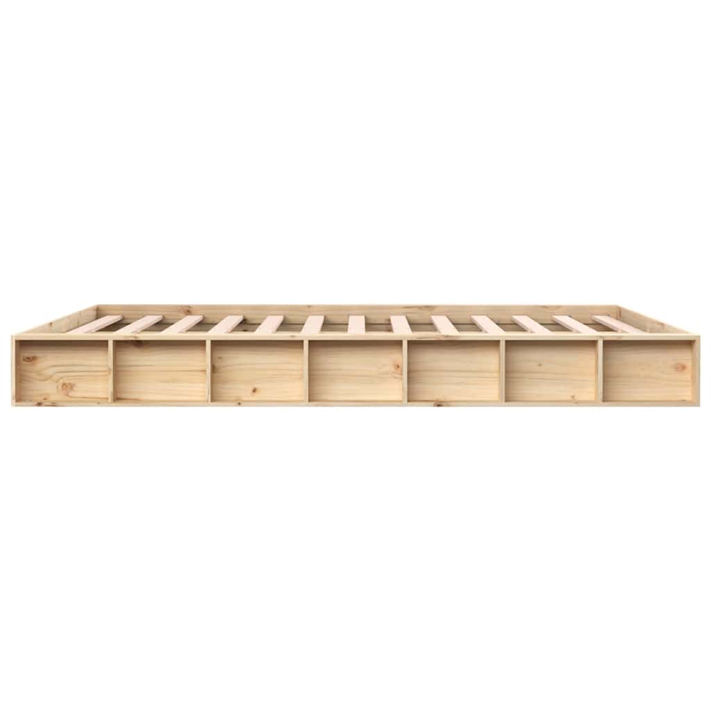 vidaXL Bed Frame without Mattress 180x200 cm Super King Super King Size Solid Wood
