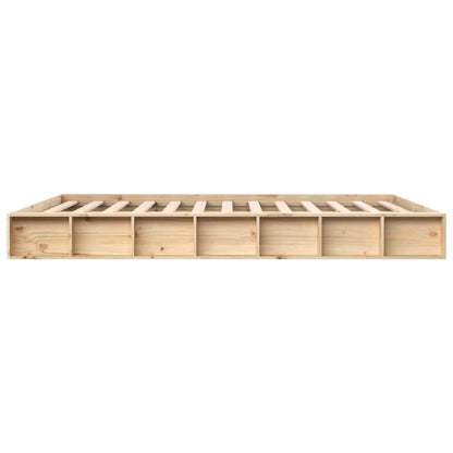 vidaXL Bed Frame without Mattress 180x200 cm Super King Super King Size Solid Wood