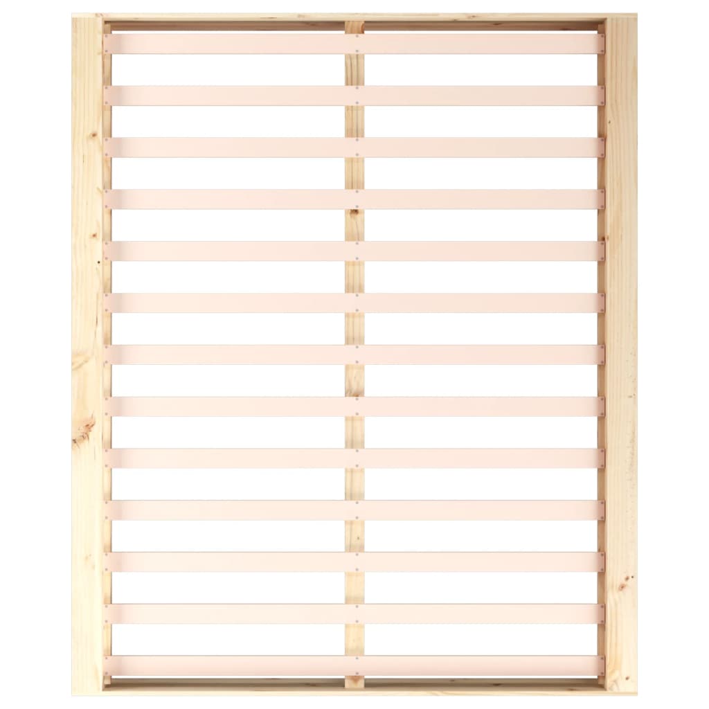vidaXL Bed Frame without Mattress 180x200 cm Super King Super King Size Solid Wood