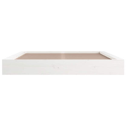 vidaXL Bed Frame without Mattress White 160x200 cm Solid Wood