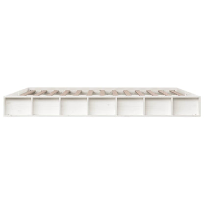 vidaXL Bed Frame without Mattress White 160x200 cm Solid Wood