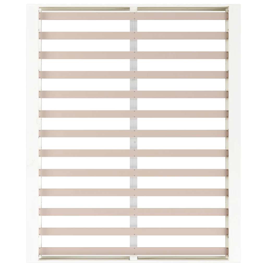 vidaXL Bed Frame without Mattress White 160x200 cm Solid Wood