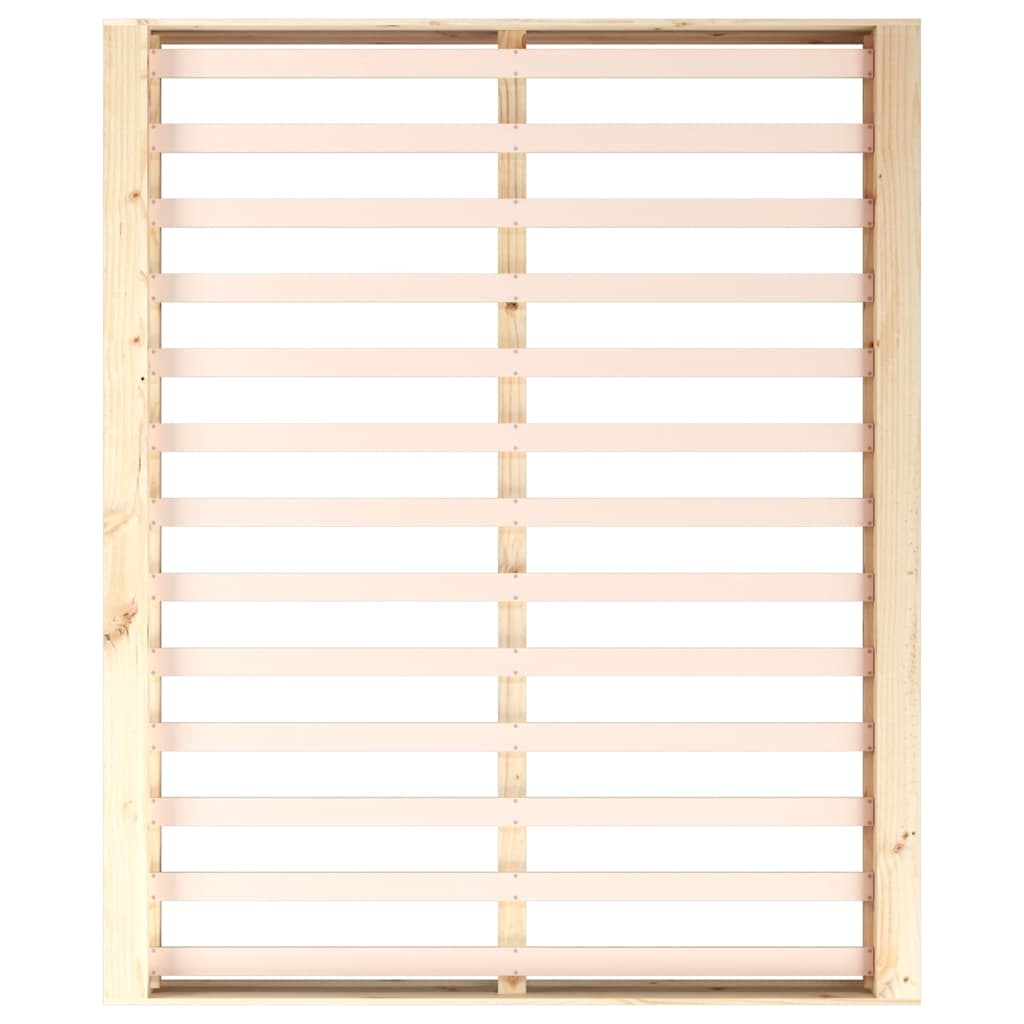 vidaXL Bed Frame without Mattress 150x200 cm King Size King Size Solid Wood