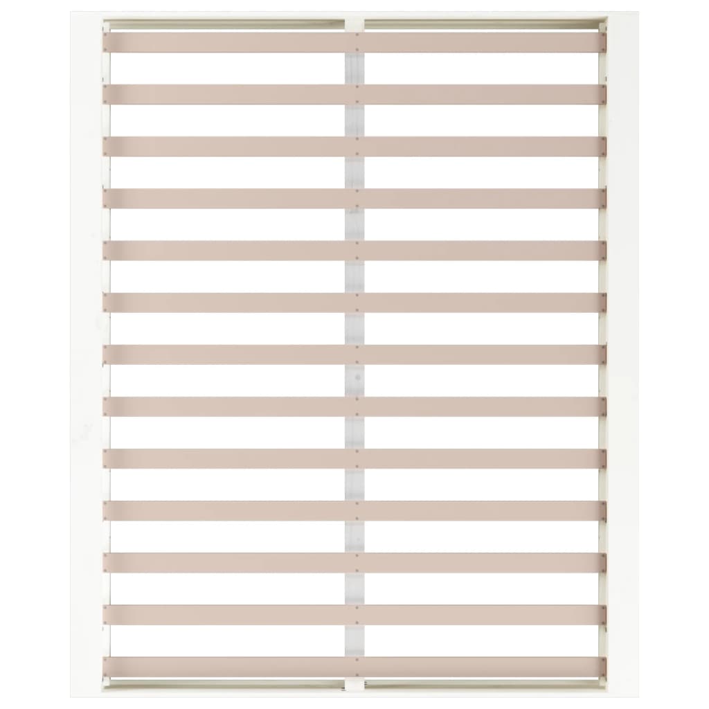 vidaXL Bed Frame without Mattress White 140x200 cm Solid Wood