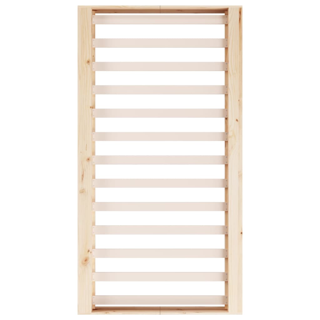 vidaXL Bed Frame | Natural Wood | Solid pine wood, Plywood | Single