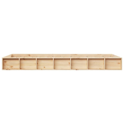 vidaXL Bed Frame without Mattress 75x190 cm Small Single Small Single Solid Wood