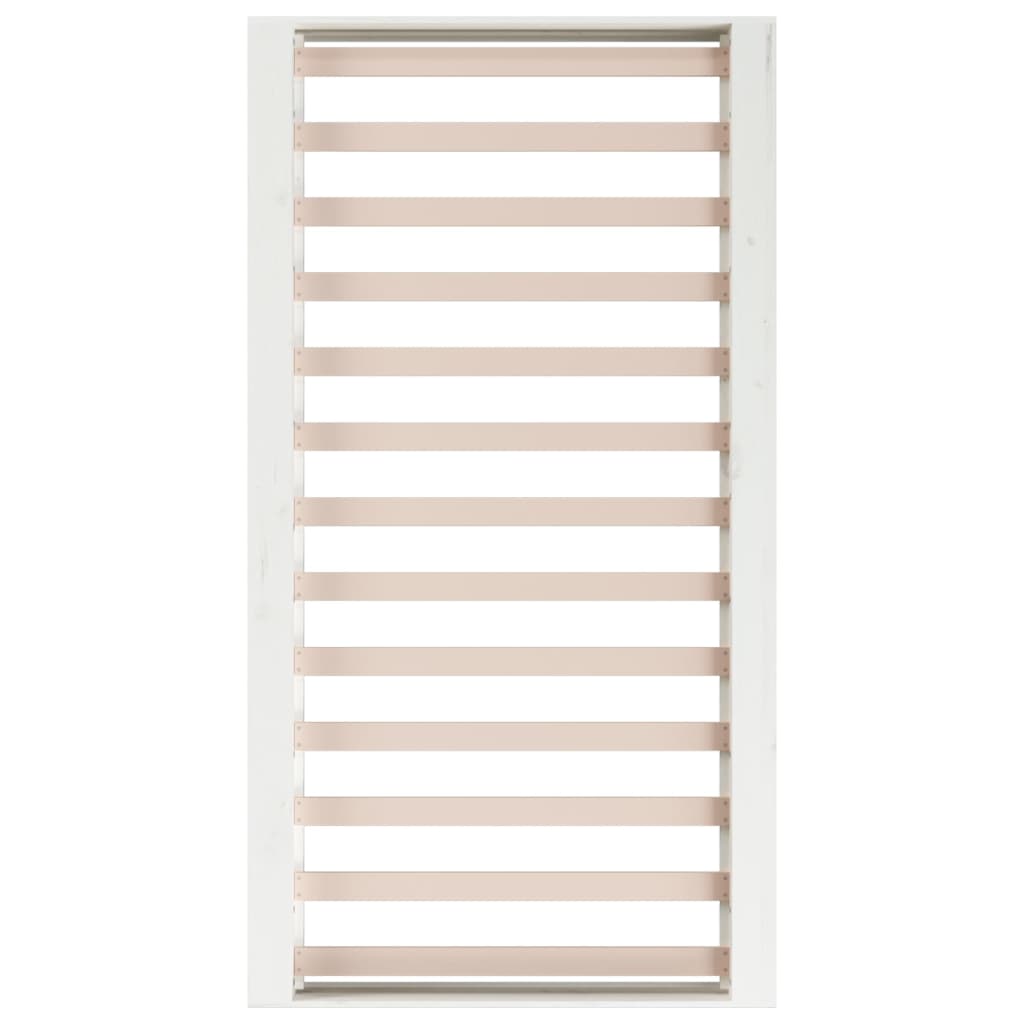 vidaXL Bed Frame without Mattress White 75x190 cm Small Single  Solid Wood