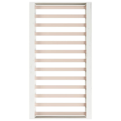 vidaXL Bed Frame without Mattress White 75x190 cm Small Single  Solid Wood