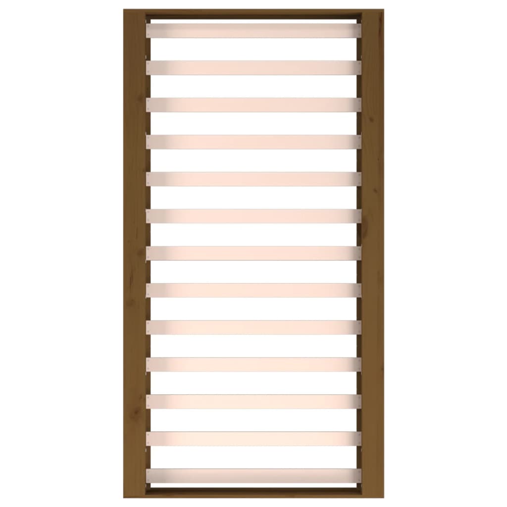 vidaXL Bed Frame without Mattress Honey Brown 75x190 cm Small Single  Solid Wood