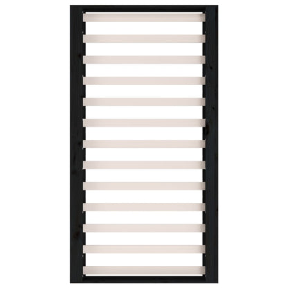 vidaXL Bed Frame without Mattress Black 75x190 cm Small Single  Solid Wood