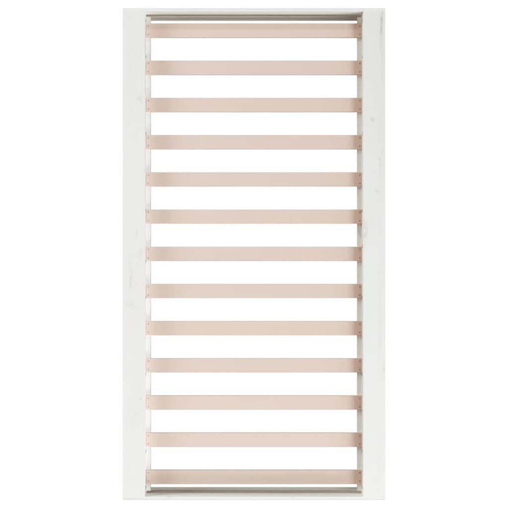 vidaXL Bed Frame without Mattress White 140x190 cm Solid Wood
