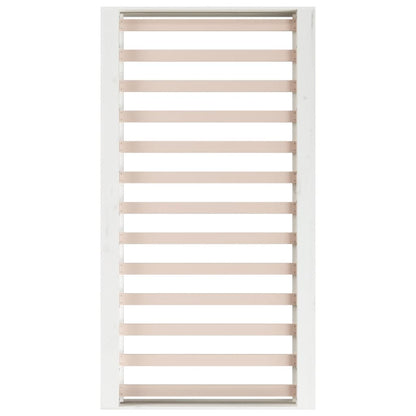 vidaXL Bed Frame without Mattress White 140x190 cm Solid Wood