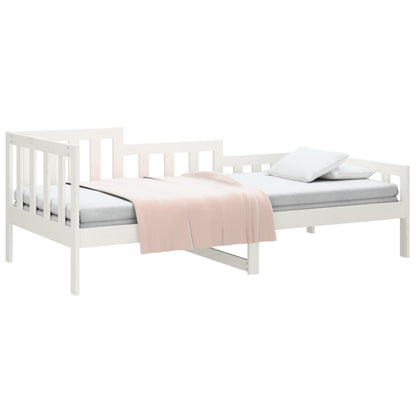 vidaXL Day Bed without Mattress White 80x200 cm Solid Wood Pine