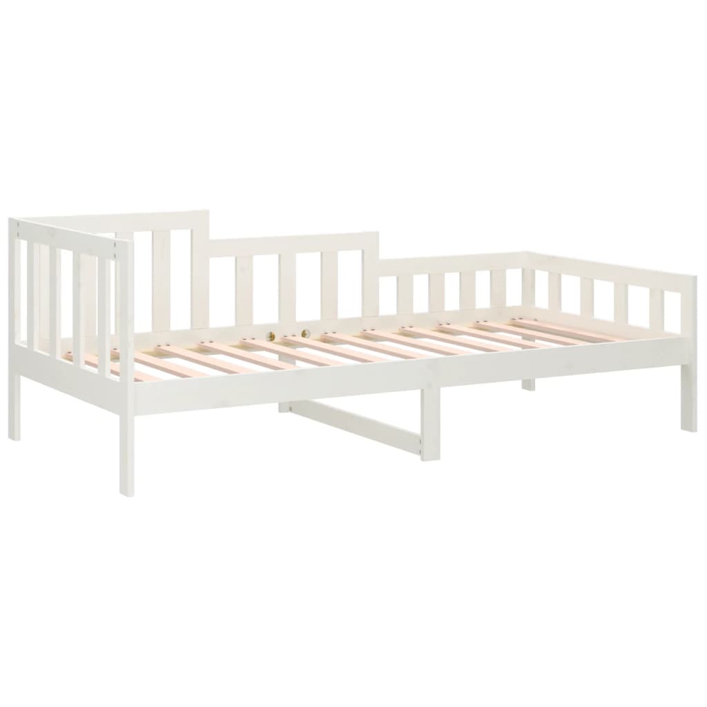 vidaXL Day Bed without Mattress White 80x200 cm Solid Wood Pine