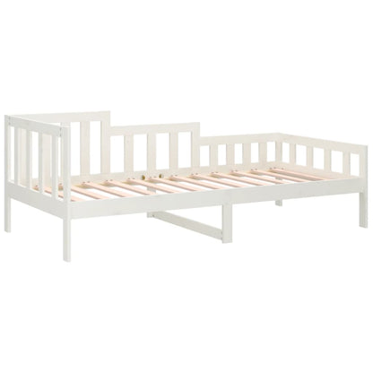 vidaXL Day Bed without Mattress White 80x200 cm Solid Wood Pine