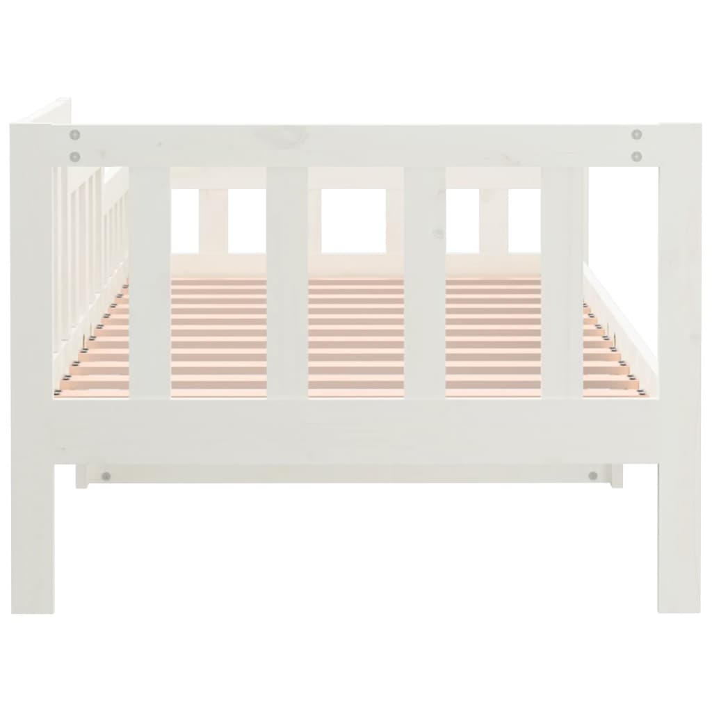 vidaXL Day Bed without Mattress White 80x200 cm Solid Wood Pine
