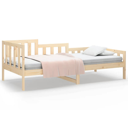 vidaXL Day Bed | Natural Wood | Solid pinewood | 90 x 200 cm