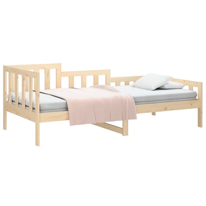 vidaXL Day Bed | Natural Wood | Solid pinewood | 90 x 200 cm