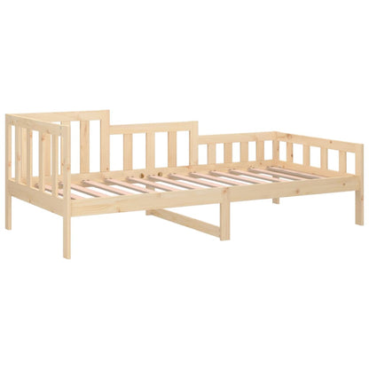 vidaXL Day Bed | Natural Wood | Solid pinewood | 90 x 200 cm