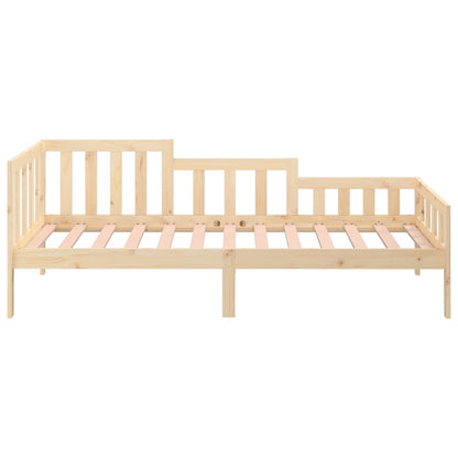 vidaXL Day Bed | Natural Wood | Solid pinewood | 90 x 200 cm