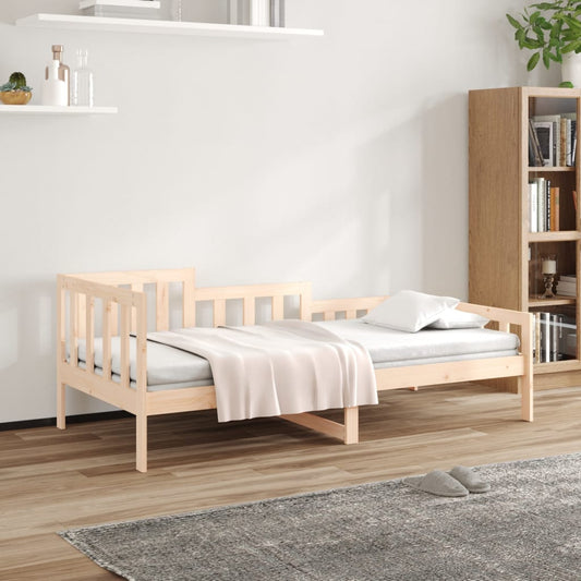 vidaXL Day Bed | Natural Wood | Solid pinewood | 90 x 200 cm