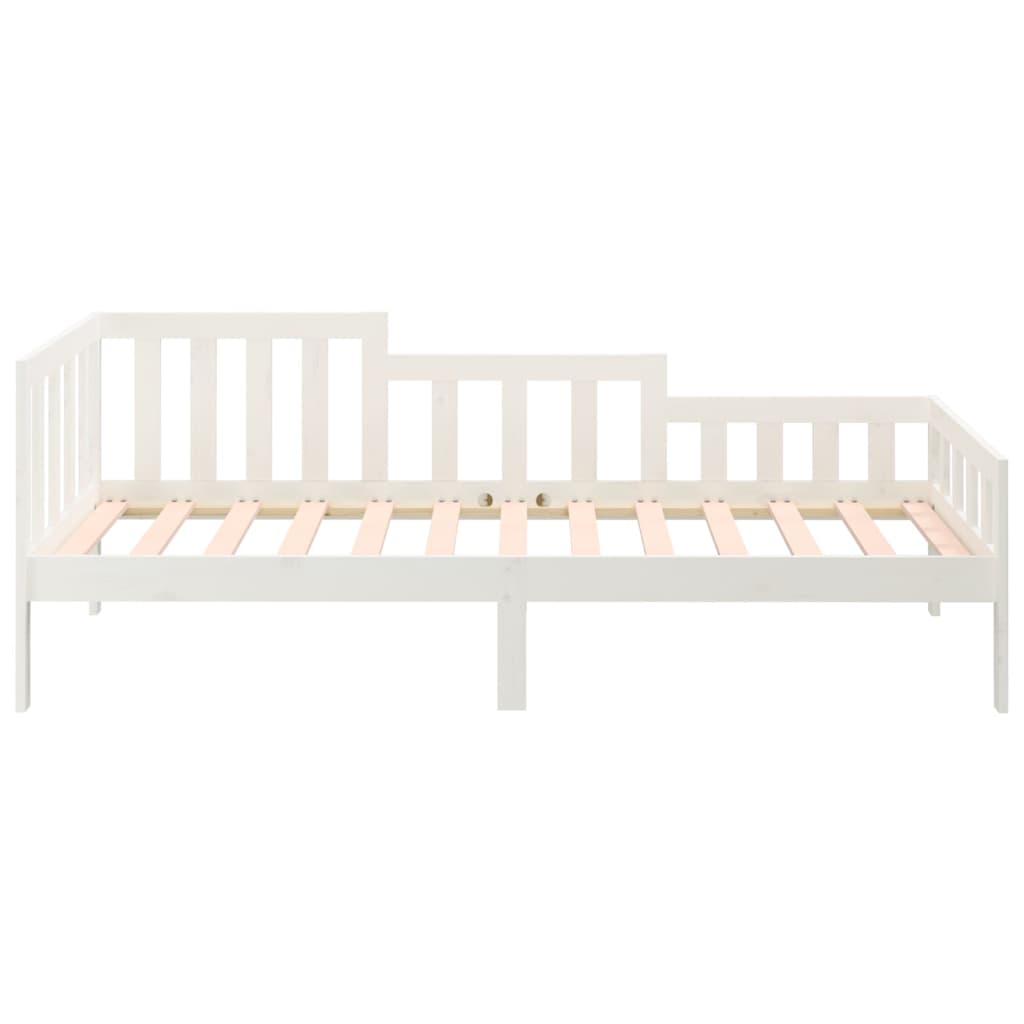 vidaXL Day Bed without Mattress White 90x200 cm Solid Wood Pine