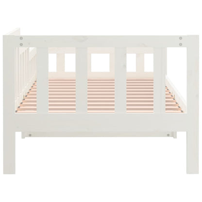 vidaXL Day Bed without Mattress White 90x200 cm Solid Wood Pine