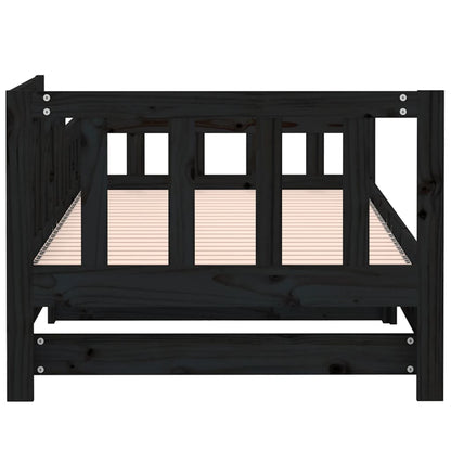 vidaXL Day Bed | Black | Solid pinewood | 2x