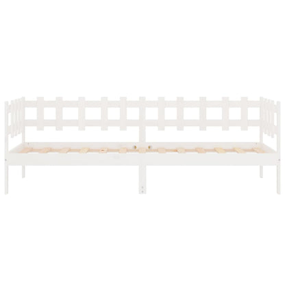vidaXL Day Bed without Mattress White 80x200 cm Solid Wood Pine