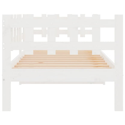 vidaXL Day Bed without Mattress White 80x200 cm Solid Wood Pine