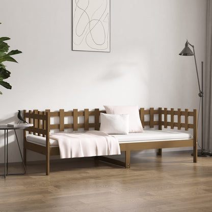 vidaXL Day Bed without Mattress Honey Brown 90x200 cm Solid Wood Pine