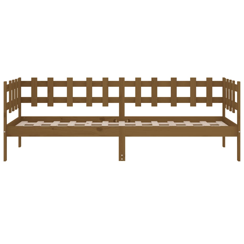 vidaXL Day Bed without Mattress Honey Brown 90x200 cm Solid Wood Pine