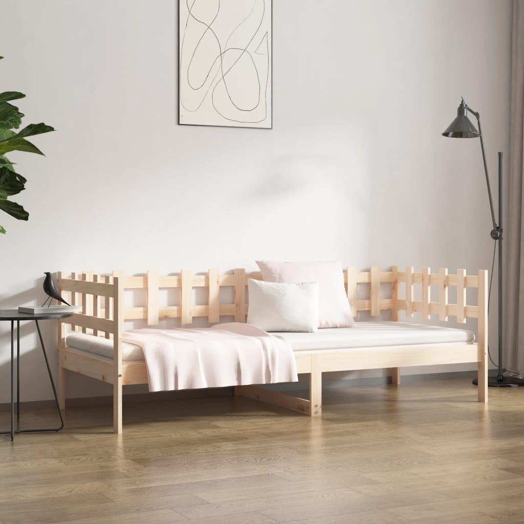 vidaXL Day Bed without Mattress 90x190 cm Single Solid Wood Pine