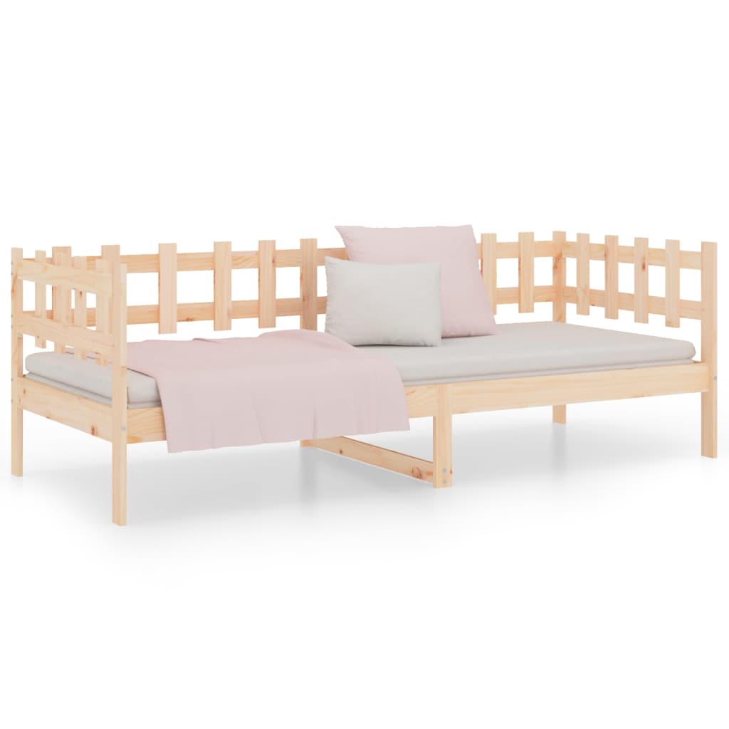 vidaXL Day Bed without Mattress 90x190 cm Single Solid Wood Pine