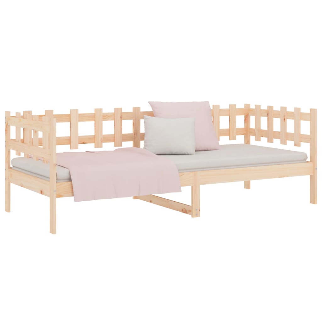 vidaXL Day Bed without Mattress 90x190 cm Single Solid Wood Pine