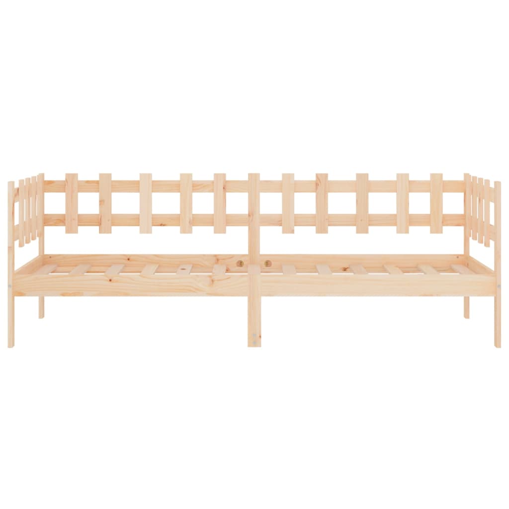 vidaXL Day Bed without Mattress 90x190 cm Single Solid Wood Pine
