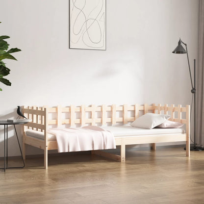 vidaXL Day Bed without Mattress 90x190 cm Single Solid Wood Pine