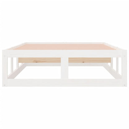 vidaXL Bed Frame without Mattress White 90x200 cm Solid Wood