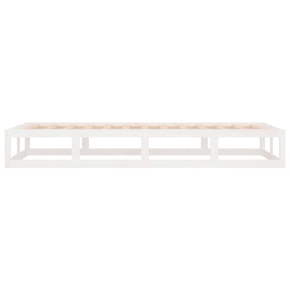 vidaXL Bed Frame without Mattress White 90x200 cm Solid Wood