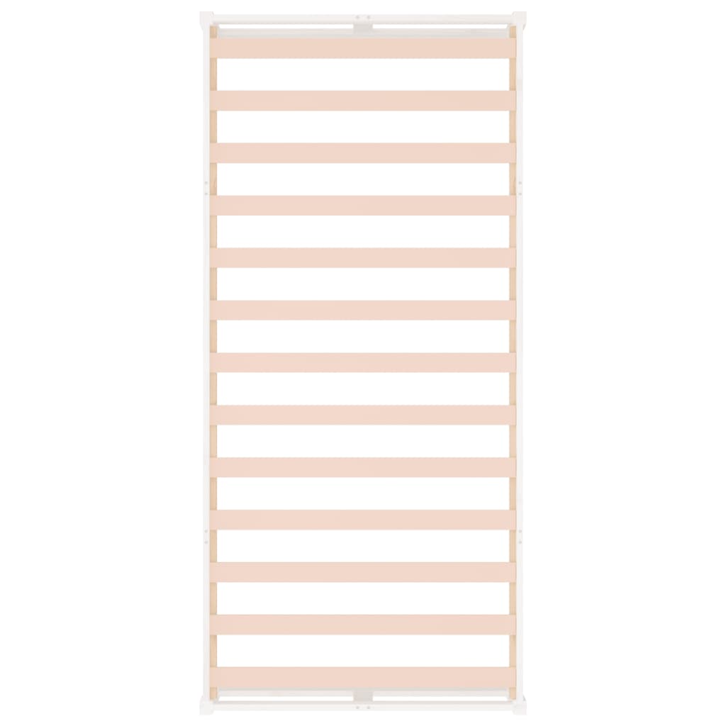vidaXL Bed Frame | White | Solid Pinewood, Plywood | Single Bed | Durable