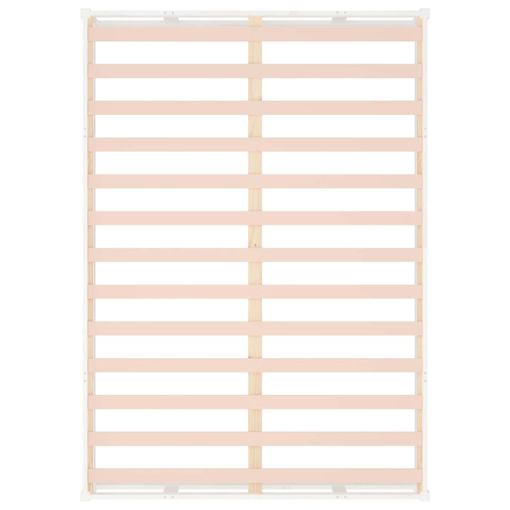 vidaXL Bed Frame without Mattress White 120x200 cm Solid Wood
