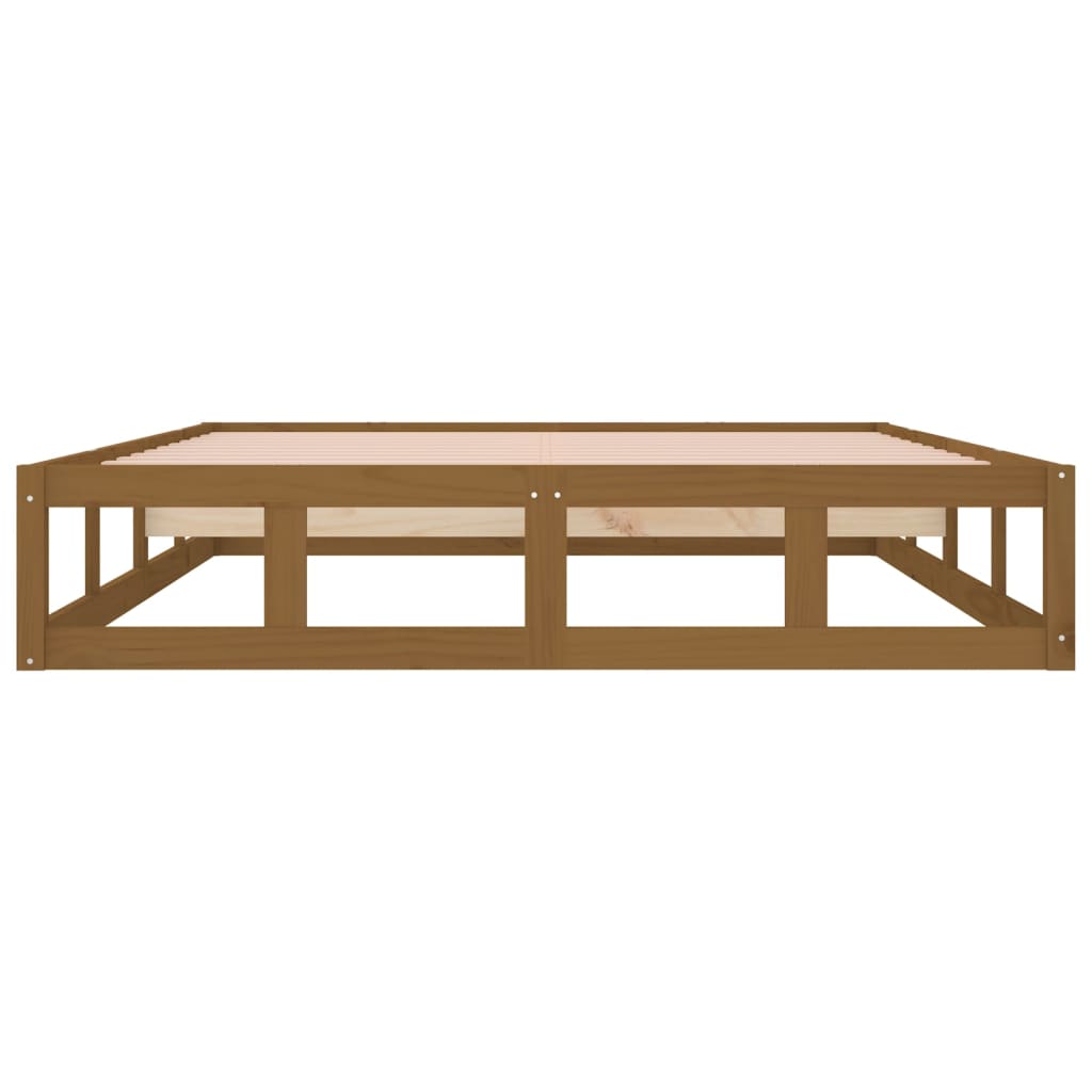 vidaXL Bed Frame without Mattress Honey Brown 120x200 cm Solid Wood