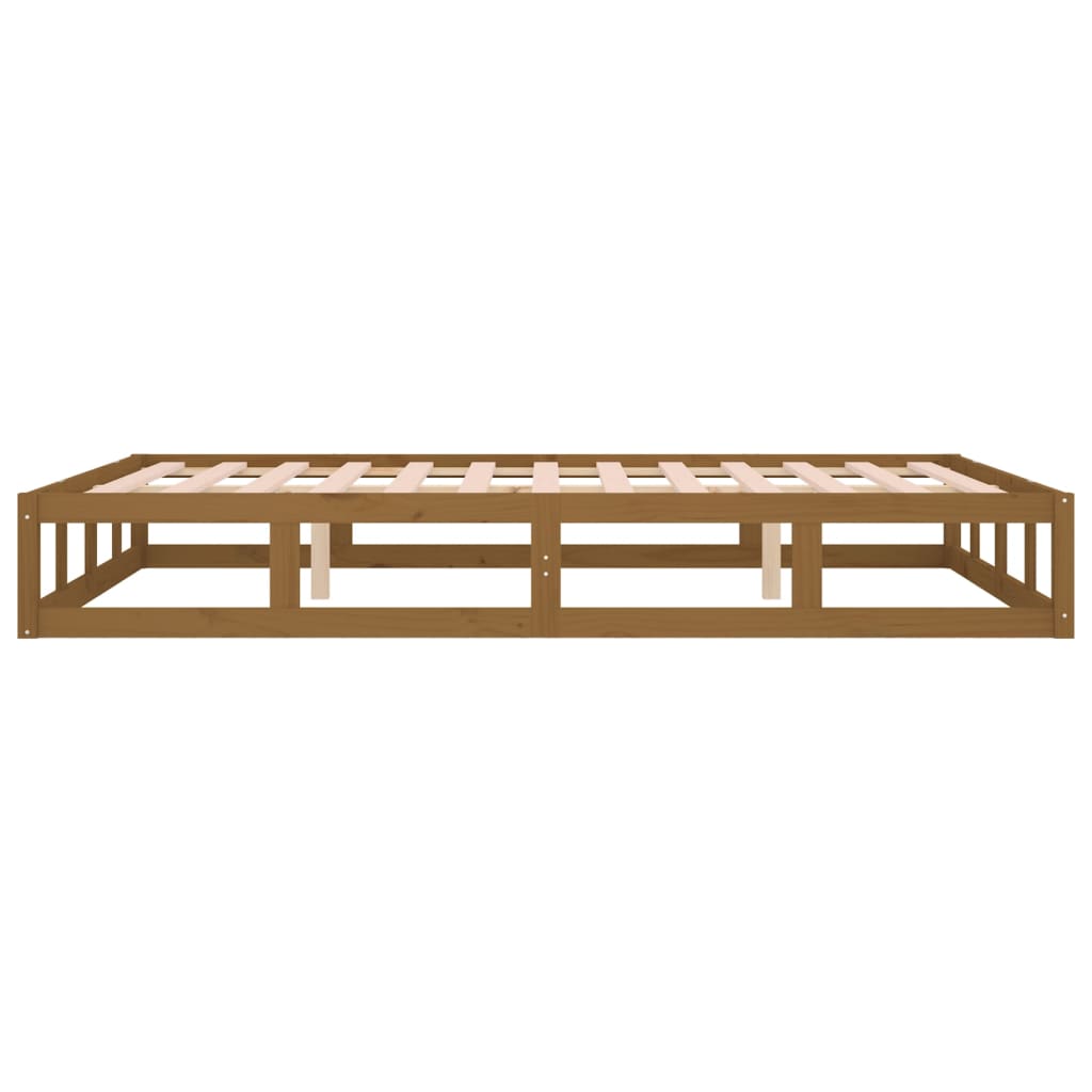 vidaXL Bed Frame without Mattress Honey Brown 120x200 cm Solid Wood