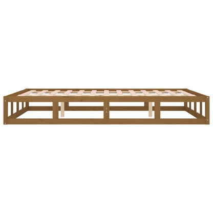 vidaXL Bed Frame without Mattress Honey Brown 120x200 cm Solid Wood